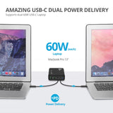 100W Dual USB-C PD 3.0 PPS & QC 3.0 Combo Power Charger