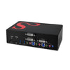 SIIG 2-Port DVI Dual-Link Smart Console KVM Switch with USB 3.0 and Multimedia Ports