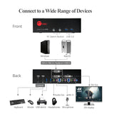 SIIG 2-Port DVI Dual-Link Smart Console KVM Switch with USB 3.0 and Multimedia Ports