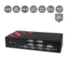 SIIG 4-Port DVI Dual-Link Smart Console KVM Switch with USB 3.0 and Multimedia Ports