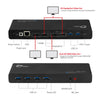 SIIG USB 3.0 4K Dual Video Docking Station - USB-C, Dual 4K@60HZ - Single 5K@60Hz