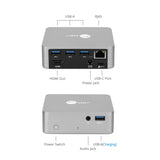 SIIG Aluminum USB-C Mini Docking Station with PD