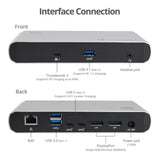 SIIG Thunderbolt 3 Dual DP 4K Video Docking Station with PD - Titan Ridge