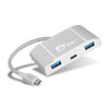 SIIG USB-C to 4-Port USB 3.0 Hub with PD Charging - 3A/1C